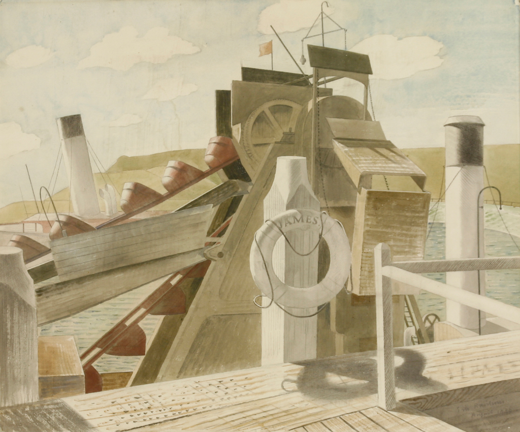 Eric Ravilious watercolour at Sworders