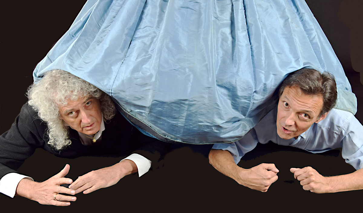 Brian May gets to grips with Victorian underwear