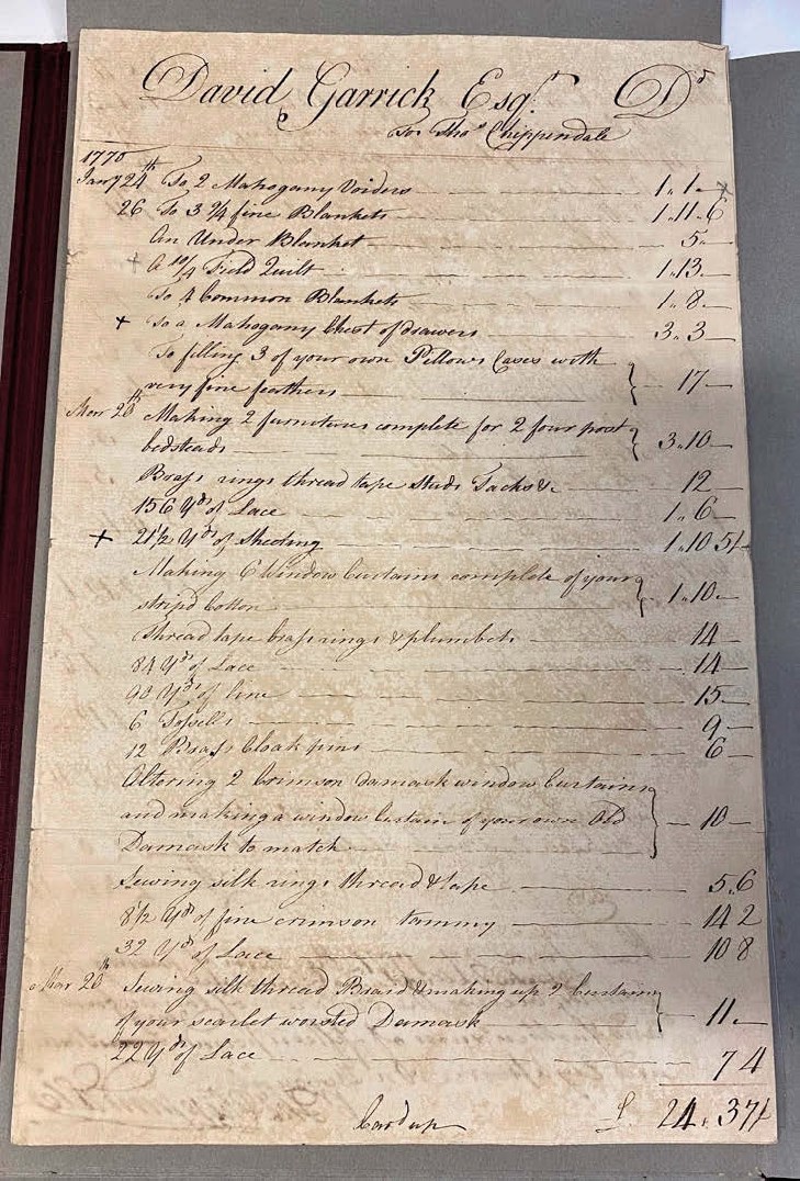 Chippendale invoice