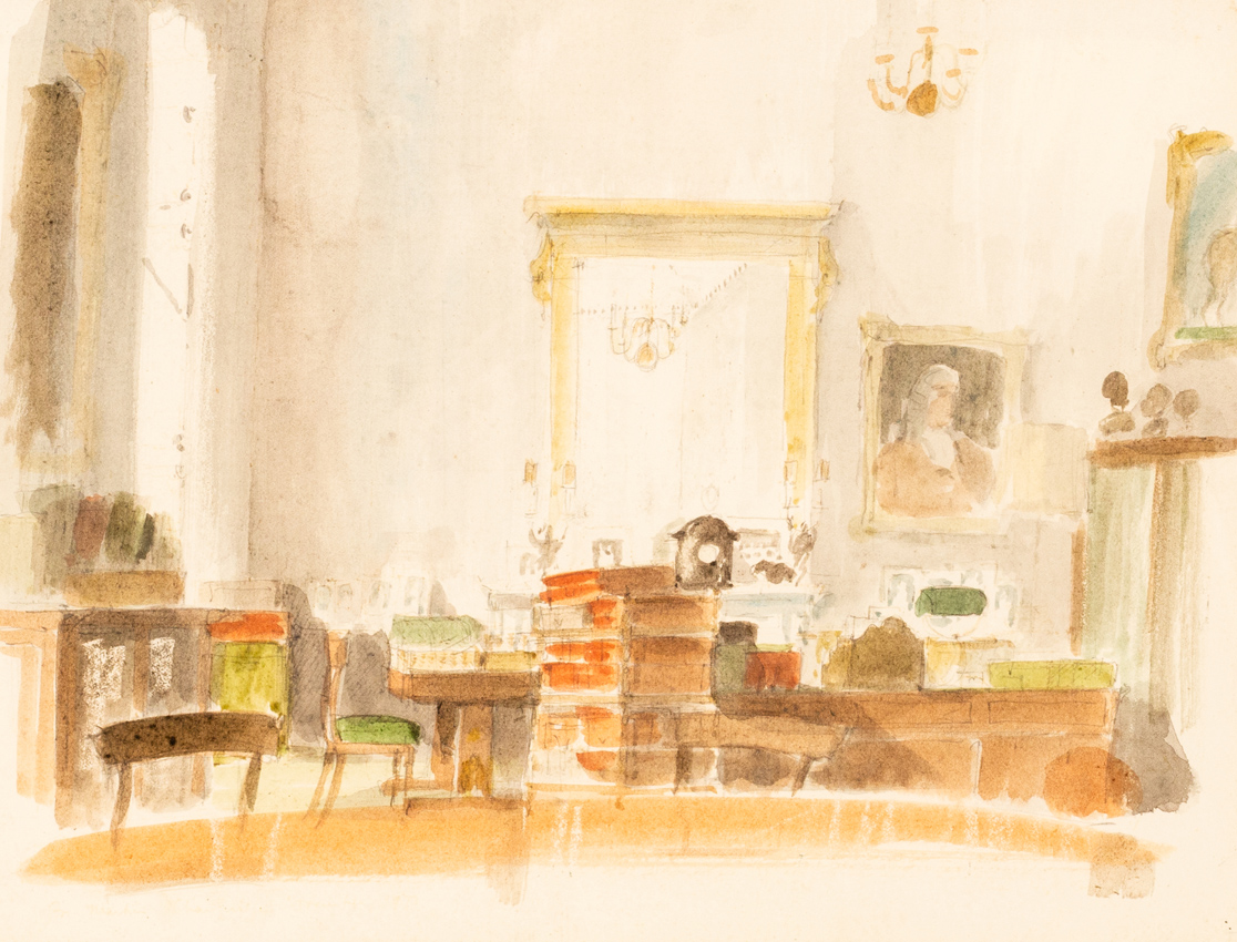 Hugh Casson watercolour