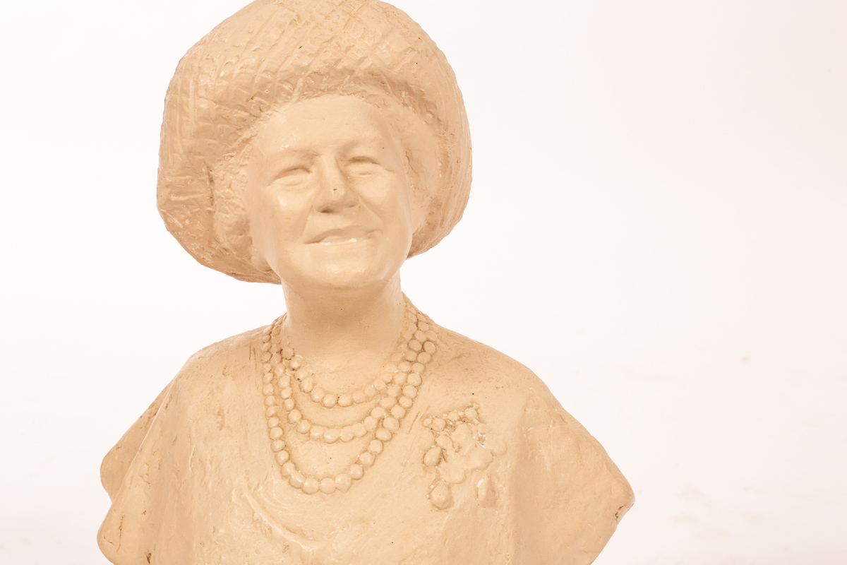 Plaster bust of the Queen Mother