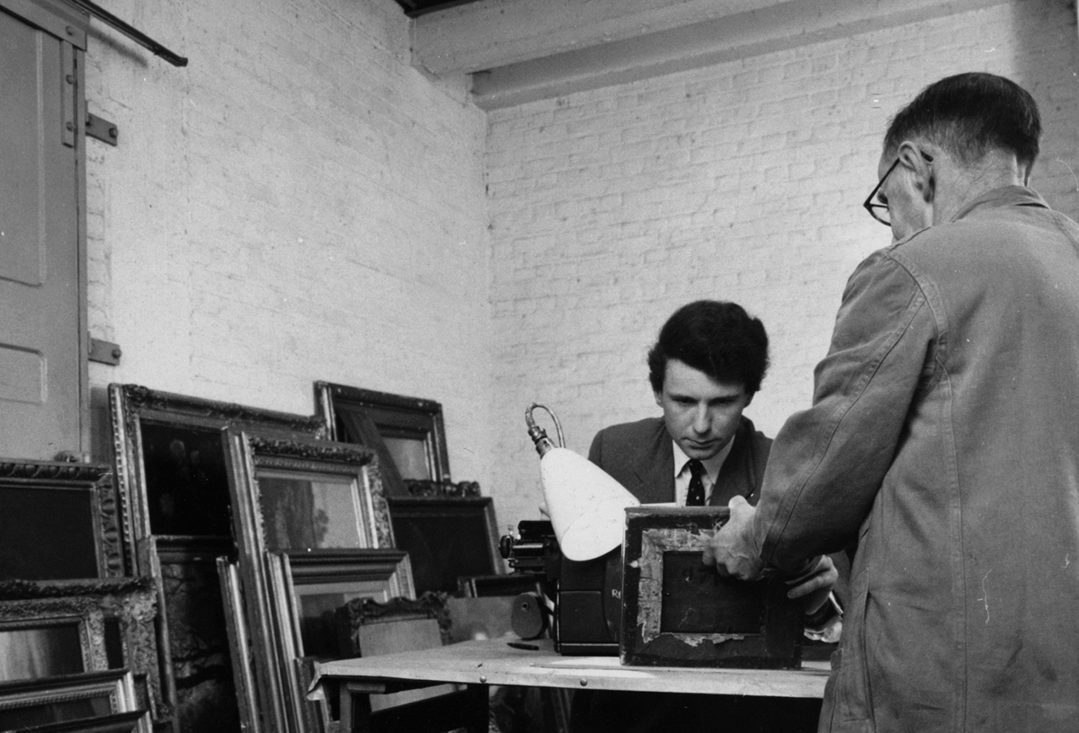 Sewell in Christie's warehouse