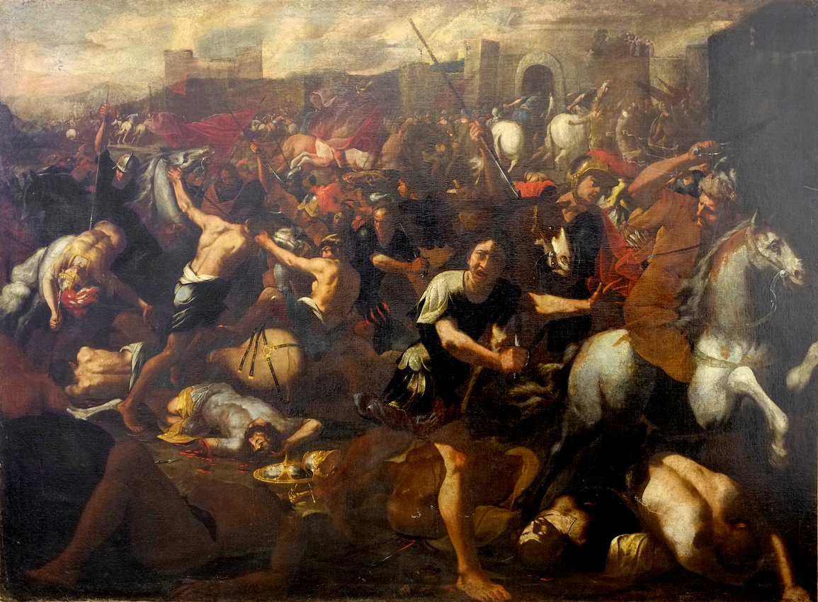 Battle Scene by Aniello Falcone