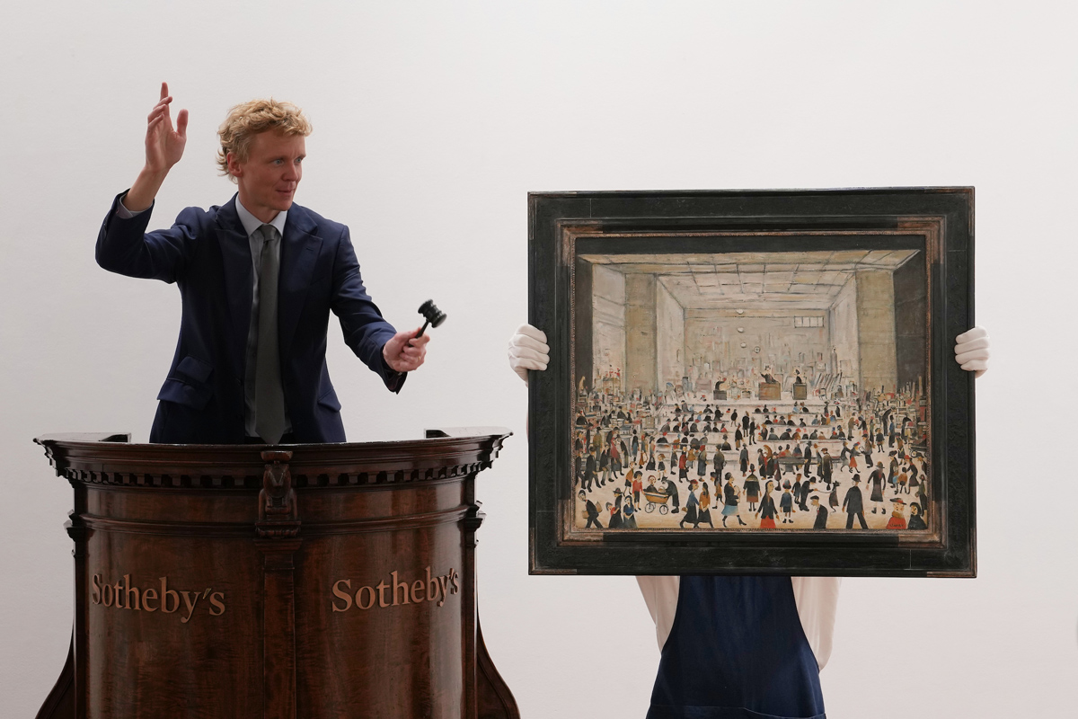 'The Auction' LS Lowry