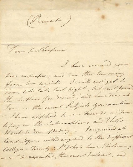 William Pitt the Younger letters