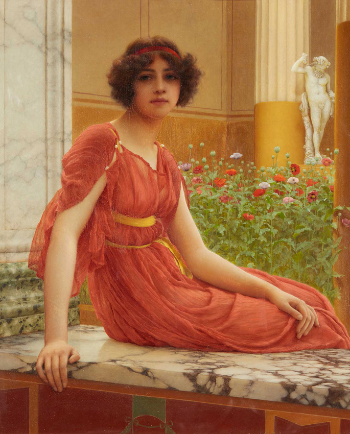 ‘Poppies’ by John William Godward