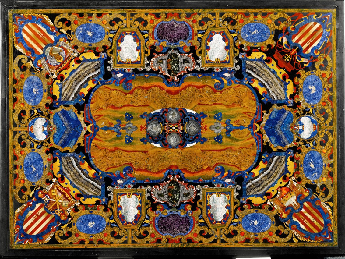 Florentine pietre dure table top