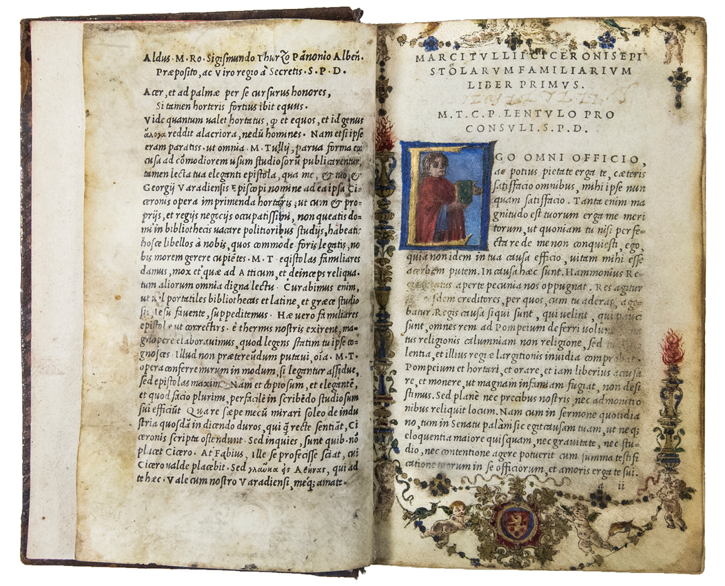 Epistolae familiares by Cicero on vellum