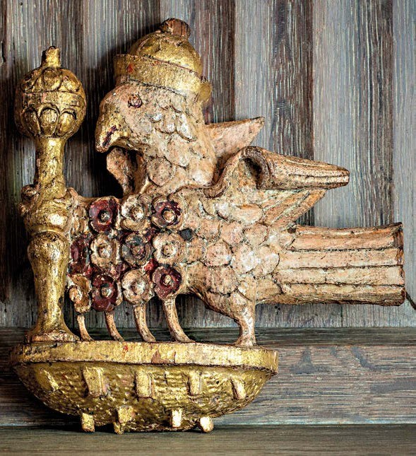 Carved falcon