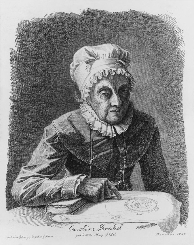 A portrait of Caroline Herschel