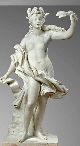 Marble seasons statue