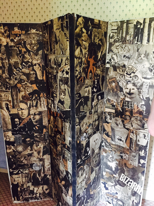Collage screen by Kenneth Halliwell