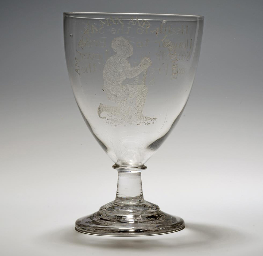 Anti Slavery glass