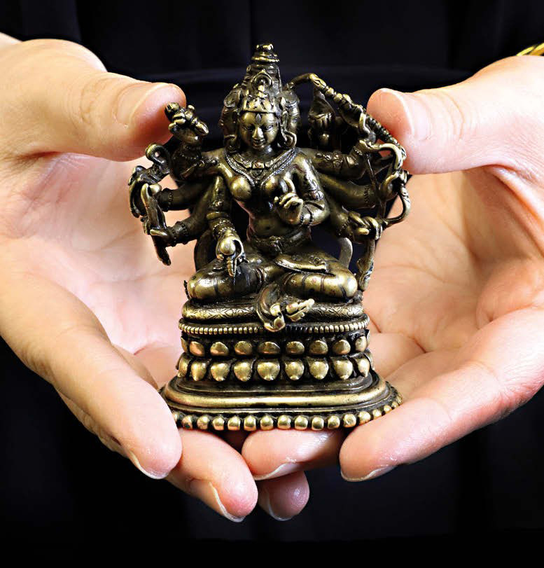 bronze figure of a Buddhist deity