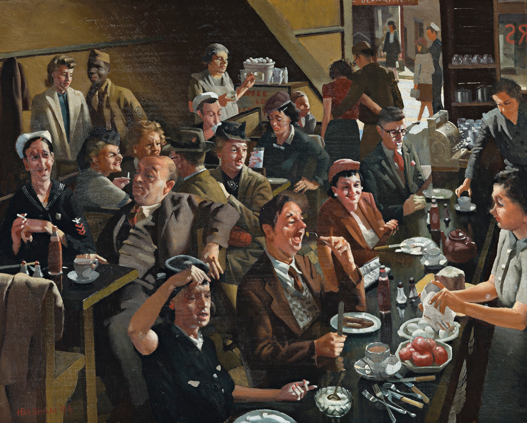 Australian artist Herbert Badham’s Snack Bar