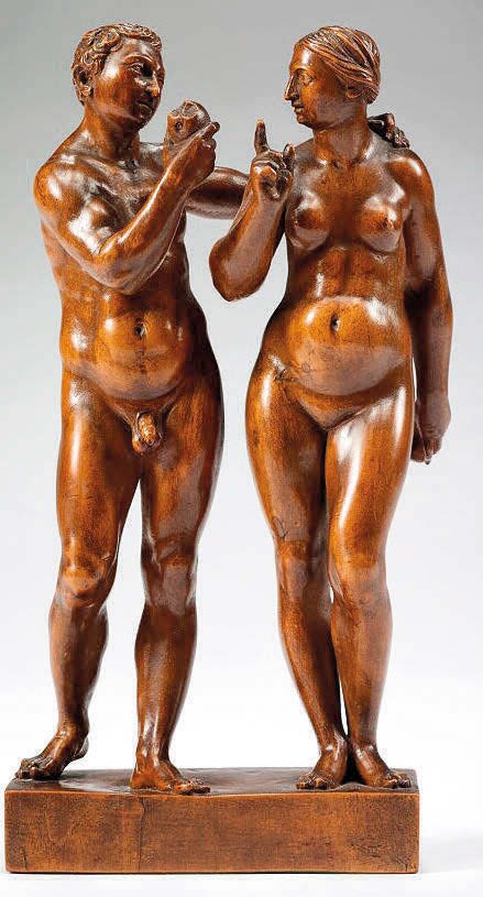 Adam and Eve sculpture
