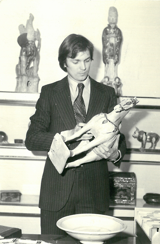 Asian art dealer Roger Keverne