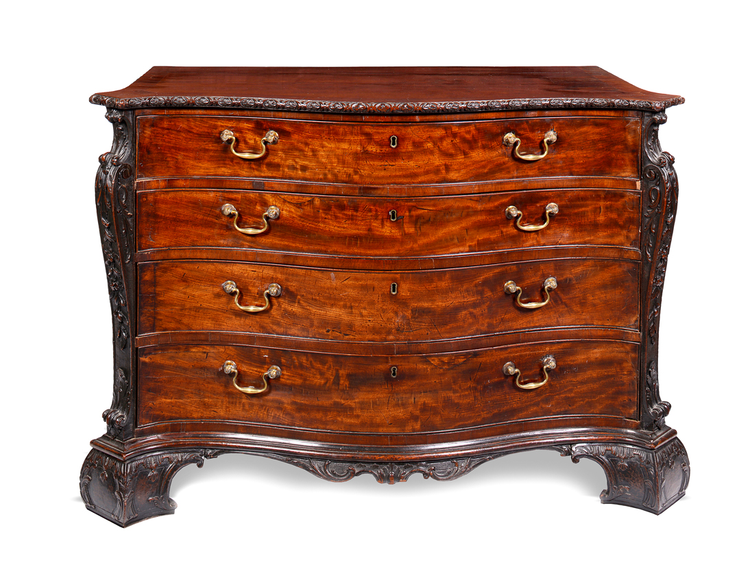 Mahogany commode at Woolley and Wallis