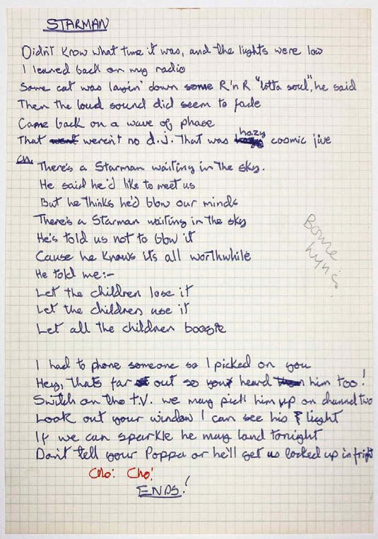 David Bowie lyrics