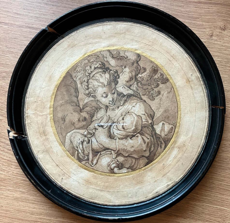Madonna and Child drawing