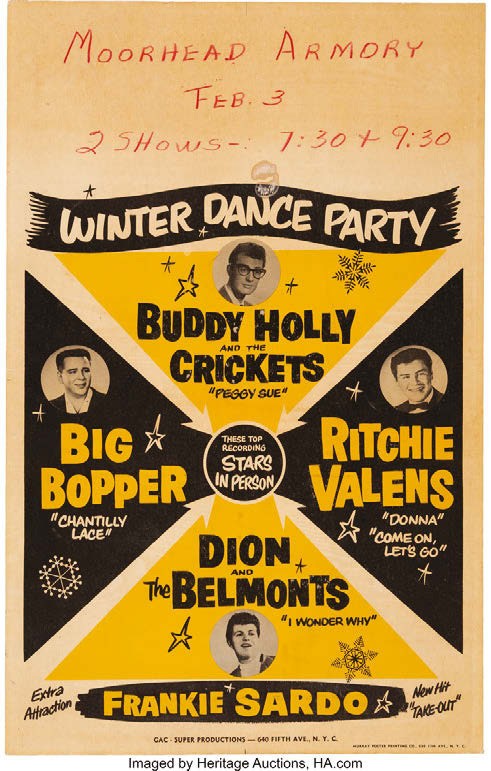 Winter Dance Party poster