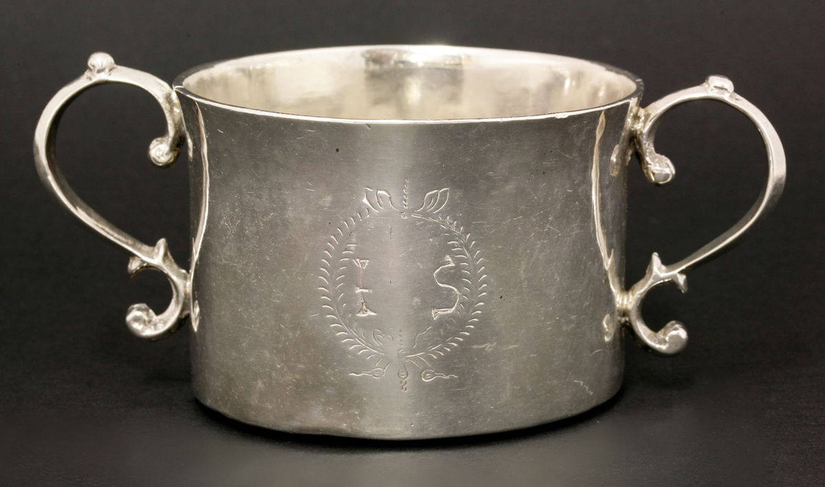 The IS silver porringer