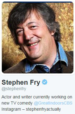 Stephen Fry twitter