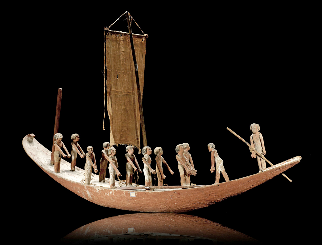 Ancient Egyptian model boat