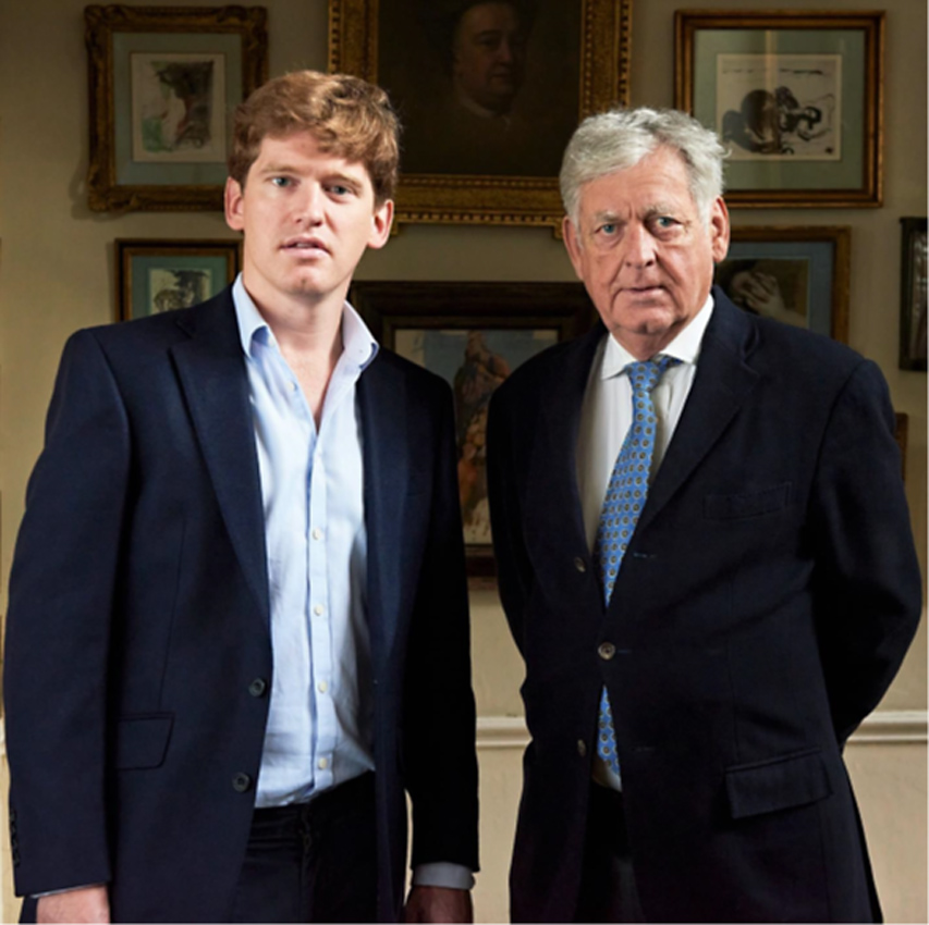 Milo and Simon Dickinson.