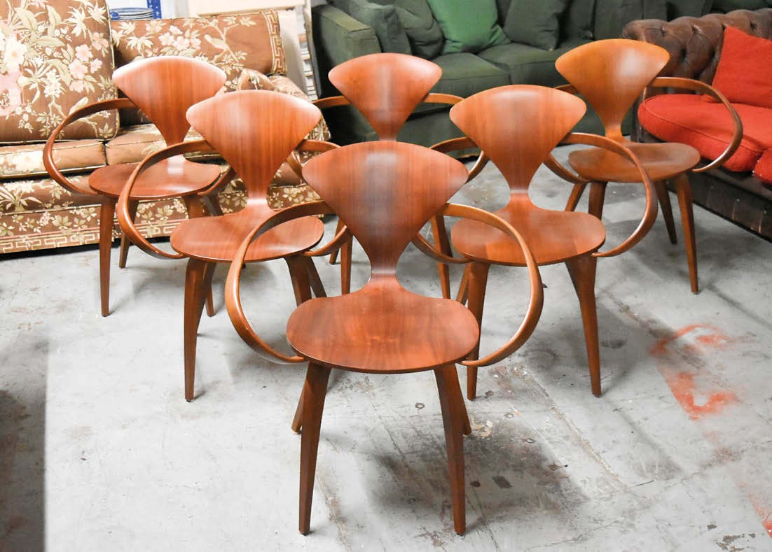 Plywood ‘Pretzel’ armchairs