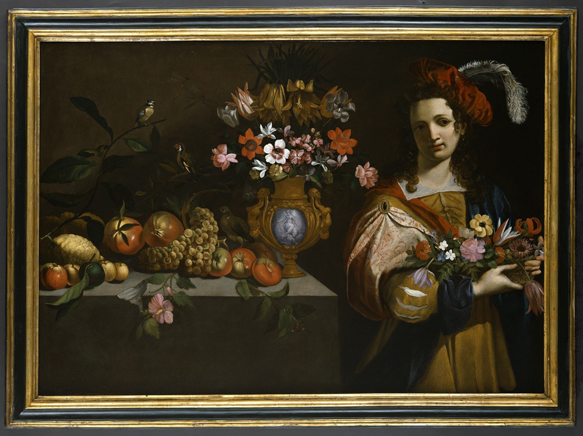 woman with still life