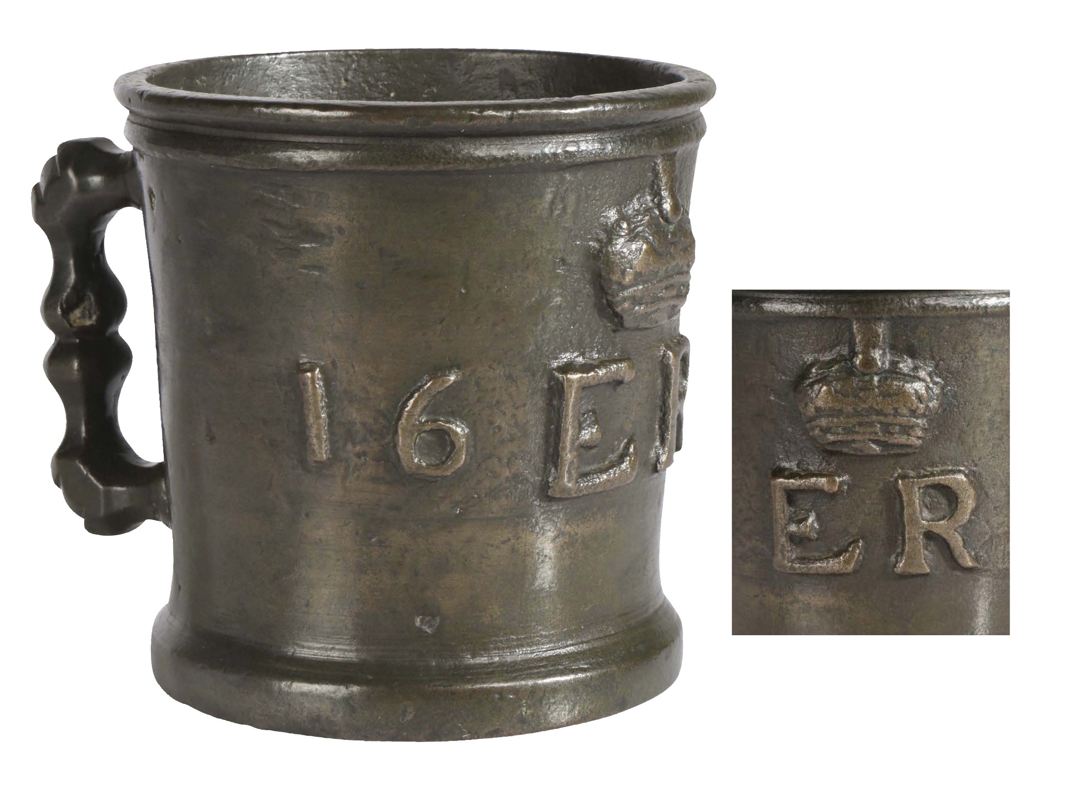Elizabeth I bronze pint exchequer measure