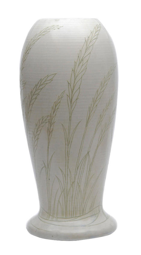Moorcroft Waving Corn pattern exhibition vase