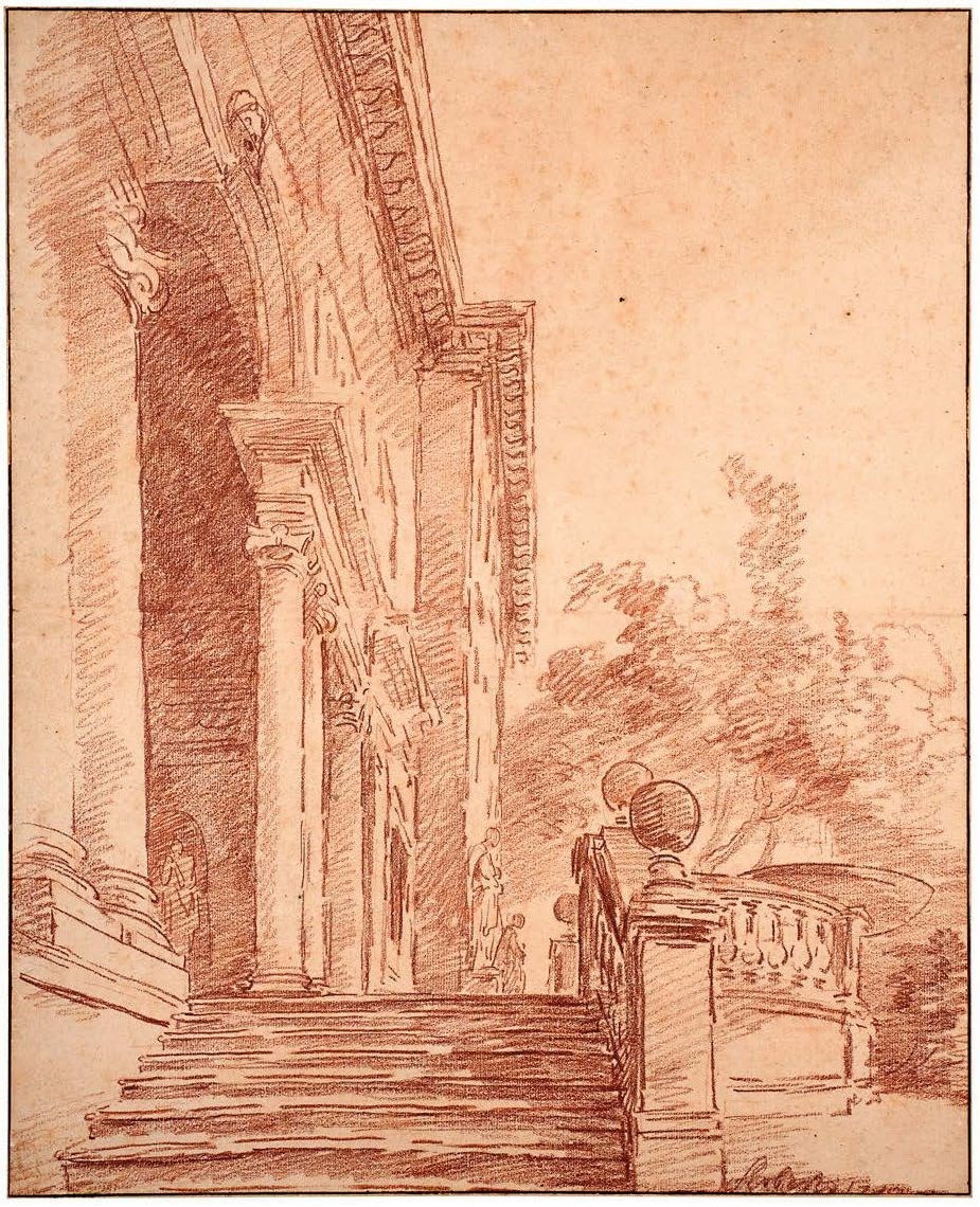 Hubert Robert drawing