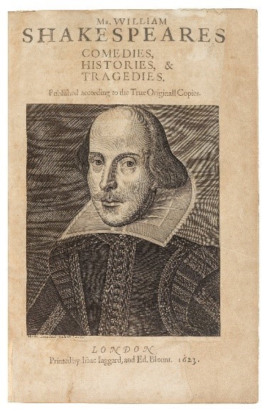 Arundel Castle copy of Shakespeare’s First Folio