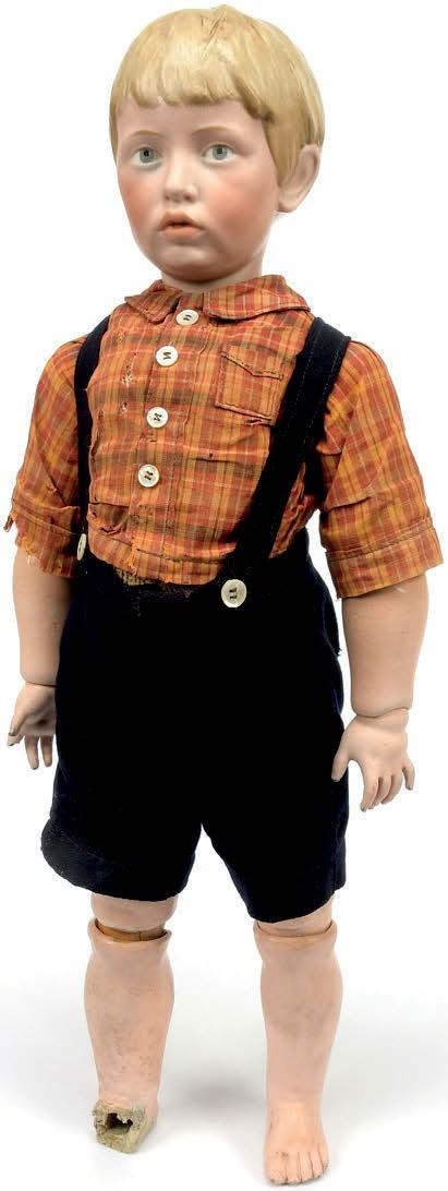 Antique character doll,