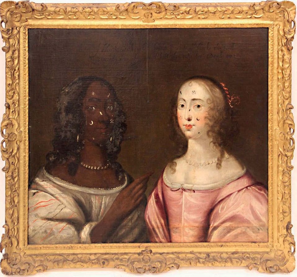 Allegorical Painting of Two Ladies