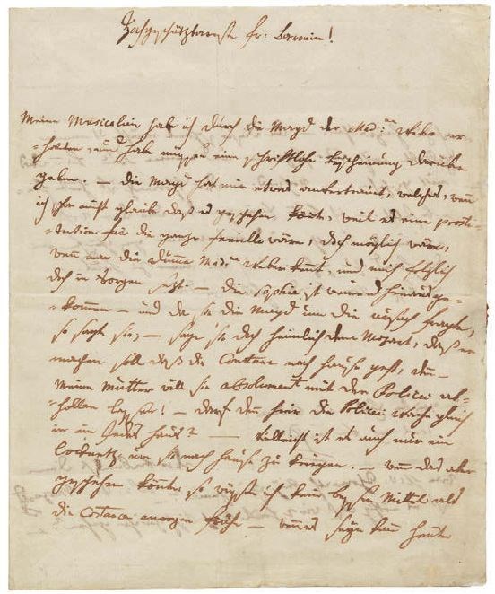 Mozart letter