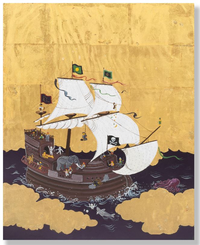 Japanese style ship picture