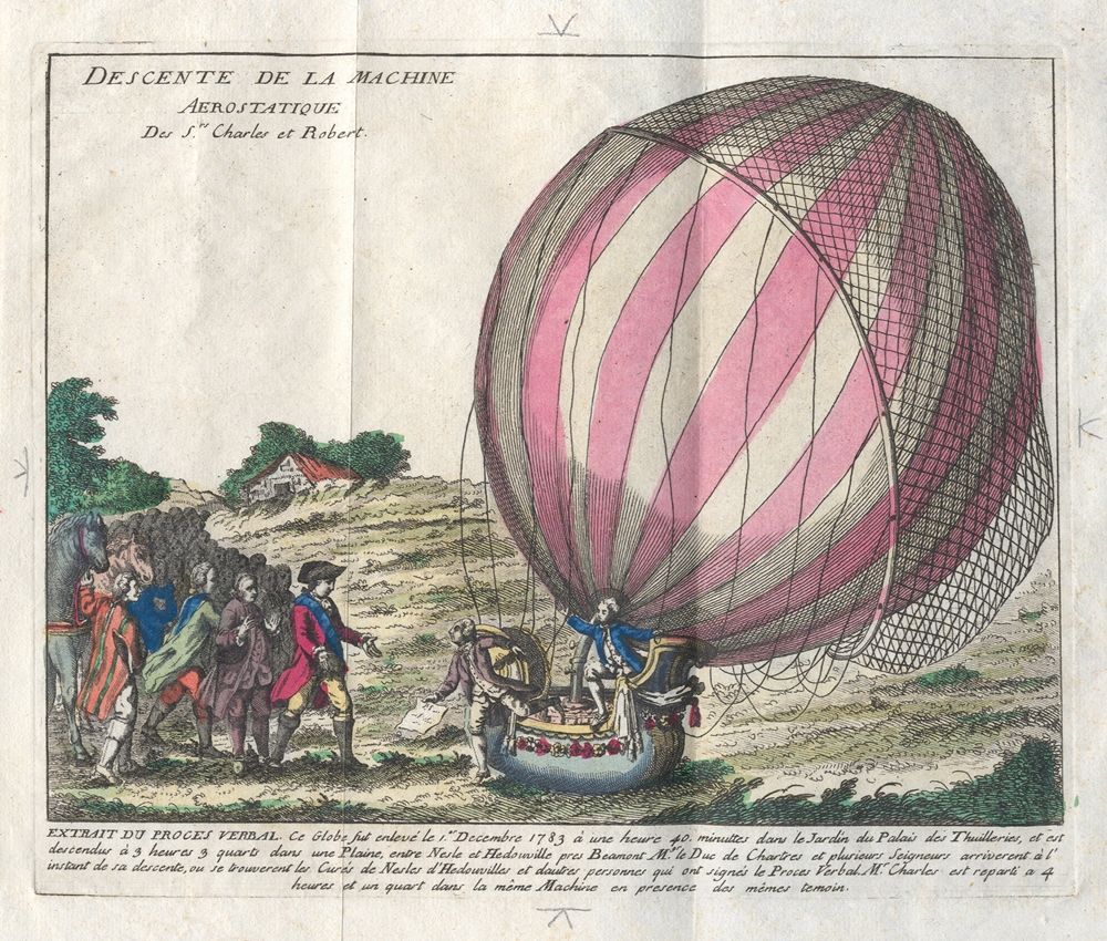 Jacques Charles’ Représentation du globe aerostatique