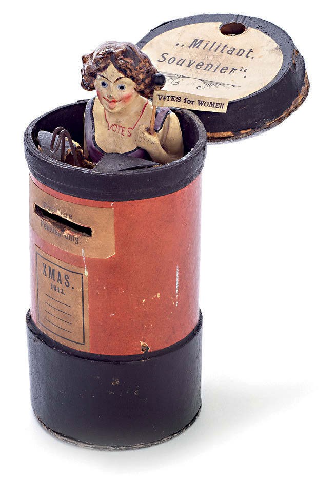 Suffragette money box