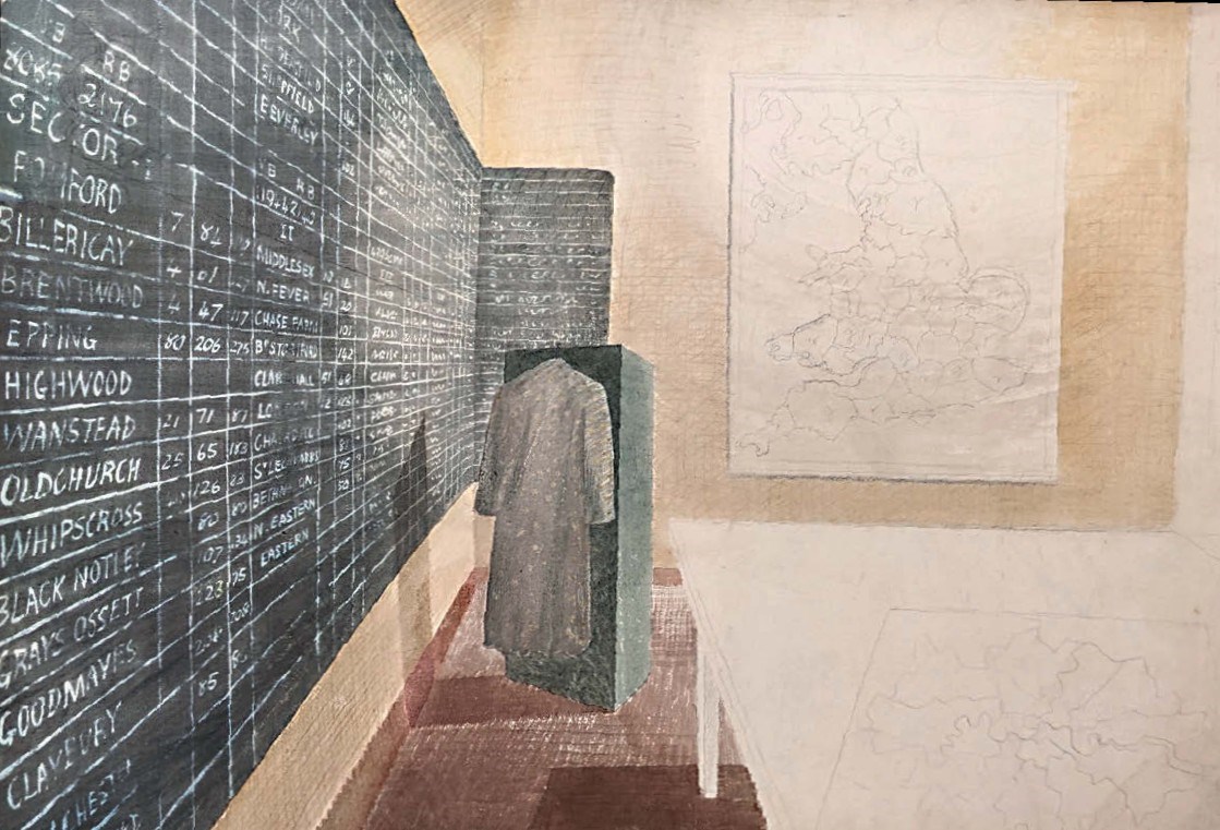 Fire Control Room by Eric Ravilious