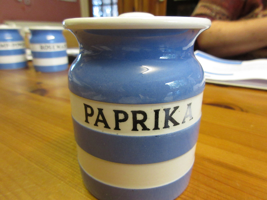 Cornishware jar