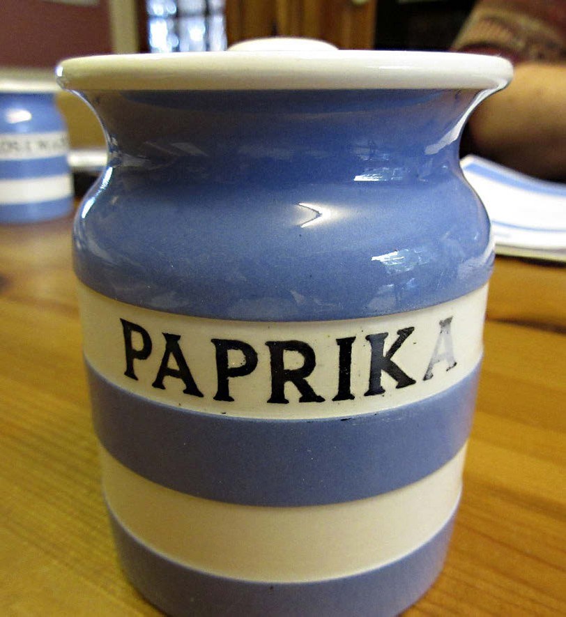 Cornishware jars