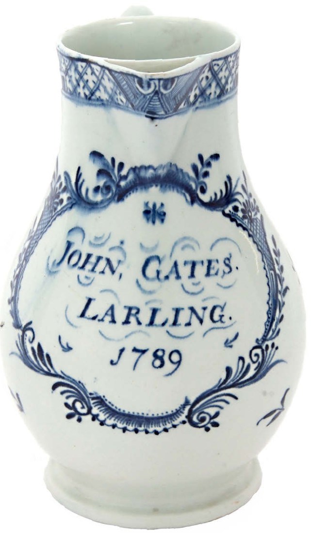 Lowestoft porcelain jug