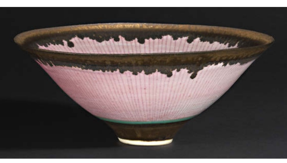 Lucie Rie flaring footed porcelain bowl