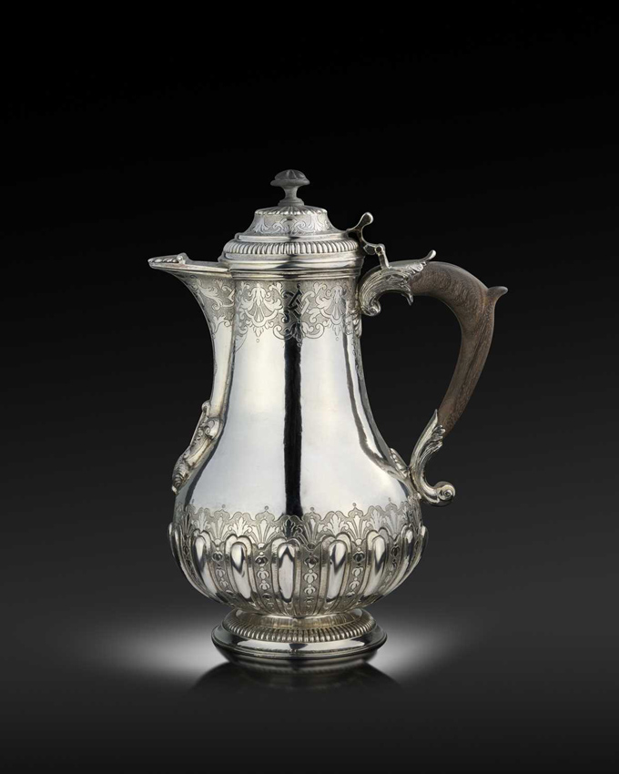 Maltese silver coffee pot