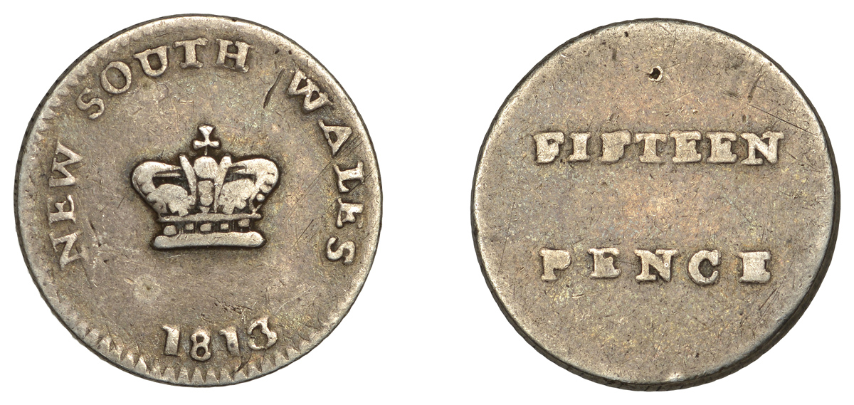 Australian New South Wales Fifteen Pence or Dump