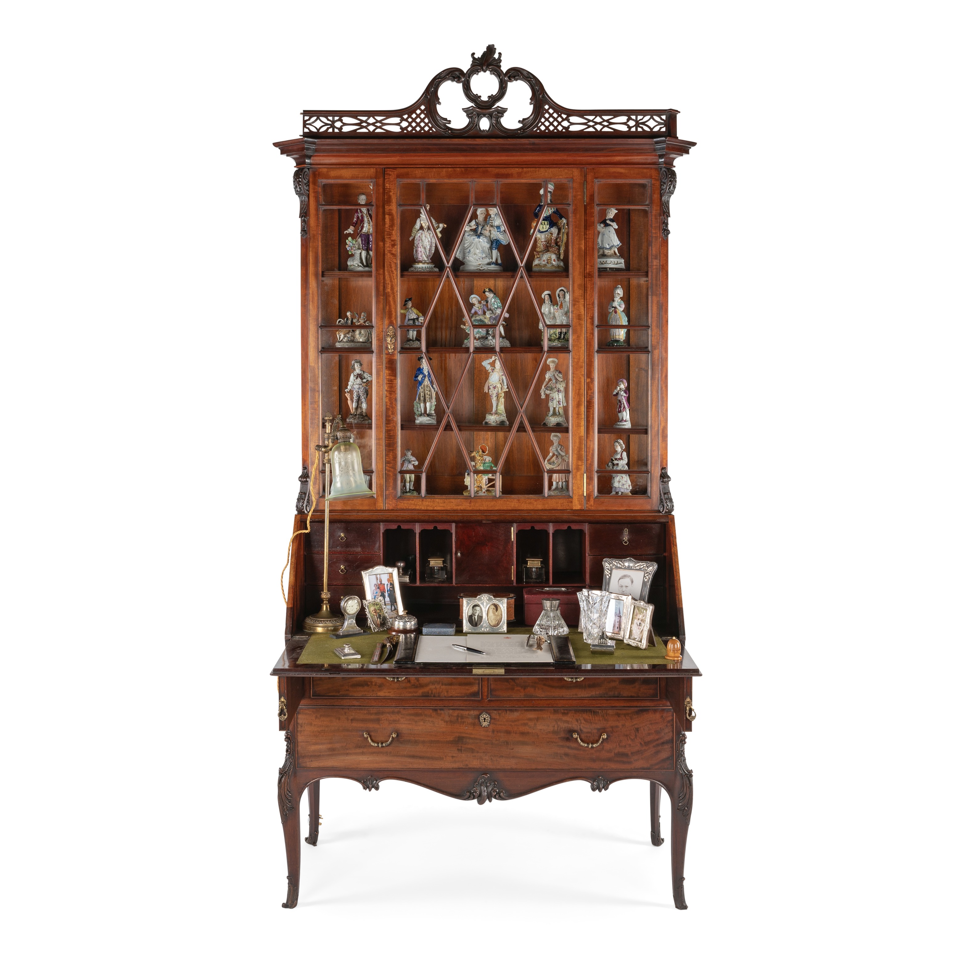 Mahogany bureau cabinet